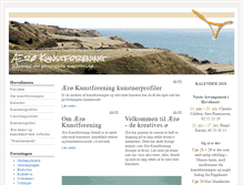 Tablet Screenshot of kunstnerne.dk